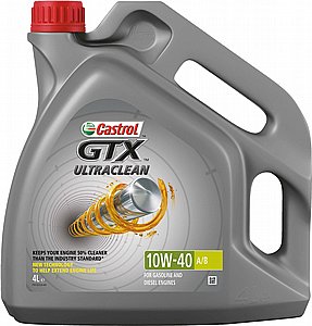 שמן מנוע 4L Castrol GTX 10W-40 A3/B4 שמן מנוע 4L Castrol GTX 10W-40 A3/B4