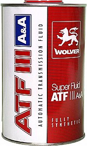 שמן גיר אוטומט לבן WOLVER Super Fluid ATF III (A&A) שמן גיר אוטומט לבן WOLVER Super Fluid ATF III (A&A)