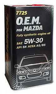 שמן מנוע Mannol 7725 O.E.M. for Mazda 5W-30 מאזדה שמן מנוע Mannol 7725 O.E.M. for Mazda 5W-30 מאזדה