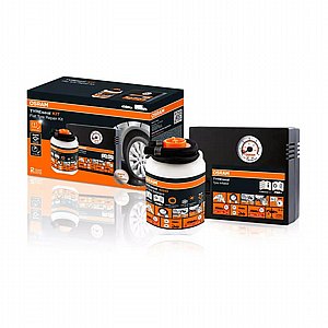 קיט קומפרסור OSRAM + מיכל לאטימת תקרים קיט קומפרסור OSRAM + מיכל לאטימת תקרים
