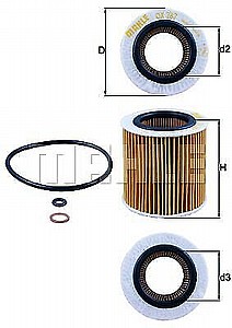 מסנן שמן ב.מ.וו סדרה 5 + 6 KNECHT מסנן שמן ב.מ.וו סדרה 5 + 6 KNECHT