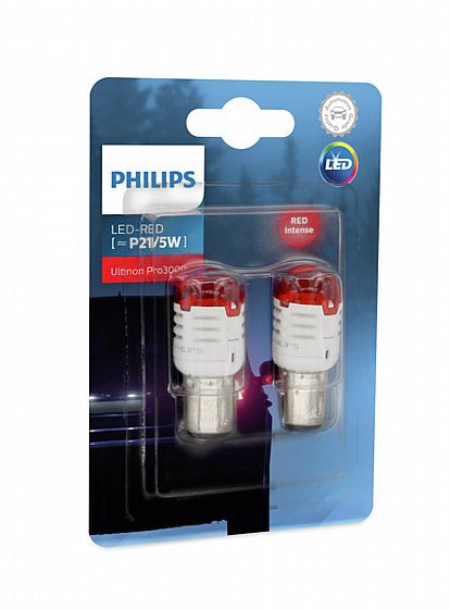 ��� ����� �� 2 ����� P21/5W 6000K ���� ���� PHILIPS