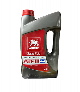 שמן גיר לבן אוטומט WOLVER Super Fluid ATF III (A&A) שמן גיר לבן אוטומט WOLVER Super Fluid ATF III (A&A)