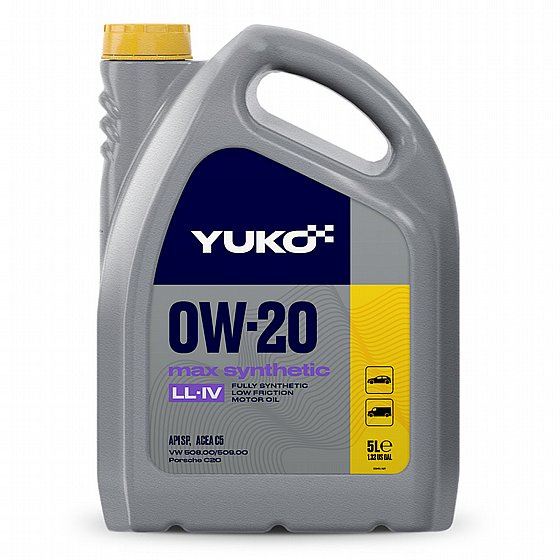 ��� ����  YUKO 5L MAX SYNTHETIC LL-4 0W-20