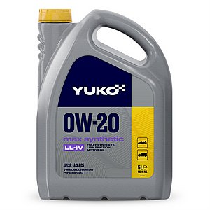 שמן מנוע YUKO 5L MAX SYNTHETIC LL-4 0W-20 שמן מנוע YUKO 5L MAX SYNTHETIC LL-4 0W-20